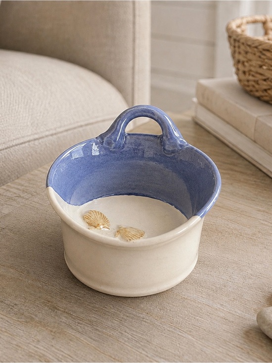 Handmade Other - Handmade Ceramic Shell Accent Bowl Pottery